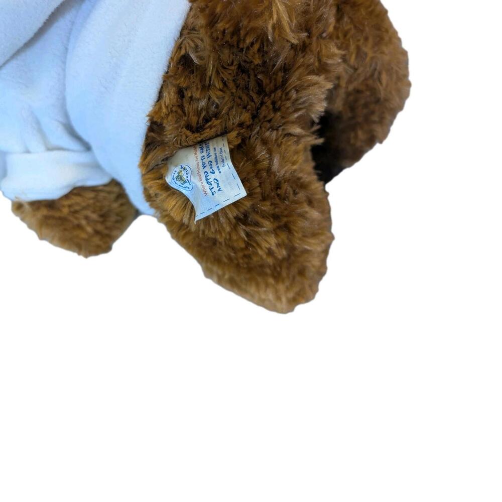 Golden Brown Weighted Build-A-Bear With White Robe - Picture 5 of 7